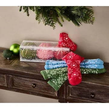 Complliments Set of 3 Cozy Holiday Gifting Socks