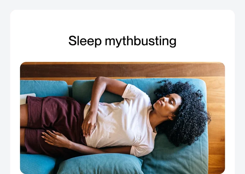 Sleep mythbusting