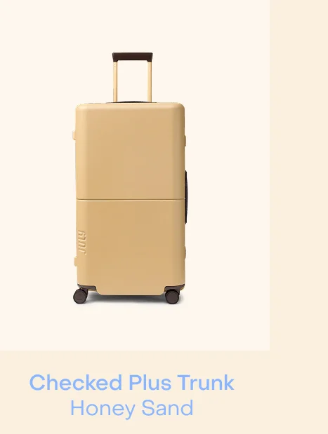 Checked Plus Trunk Honey Sand
