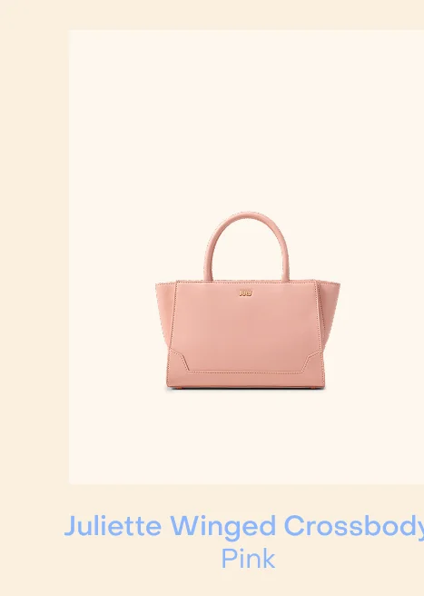 Juliette Soft Winged Crossbody Pink