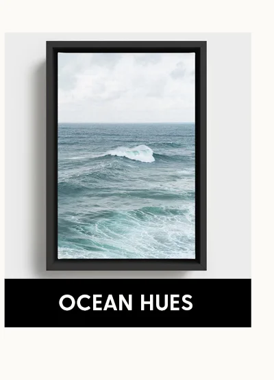 Shop Ocean Hues Framed Canvas Prints
