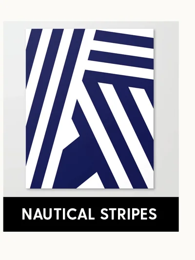 Shop Nautical Stripes Canvas Prints