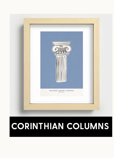 Shop Corinthian Columns Recessed Framed Prints