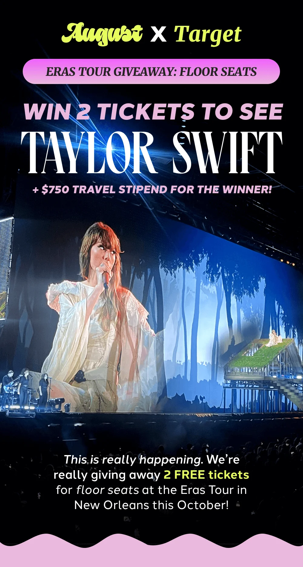 [ ERAS TOUR GIVEAWAY: FLOOR SEATS ]