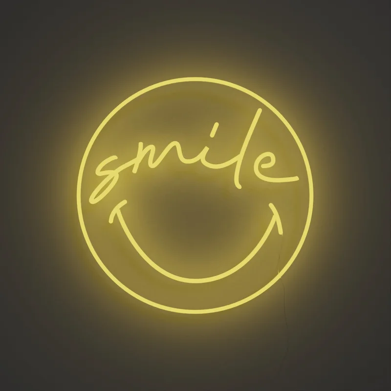 Image of Smile Smiley by Smiley, LED neon sign