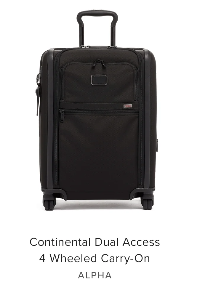 Alpha: Continental Dual Access 4 Wheeled Carry-On