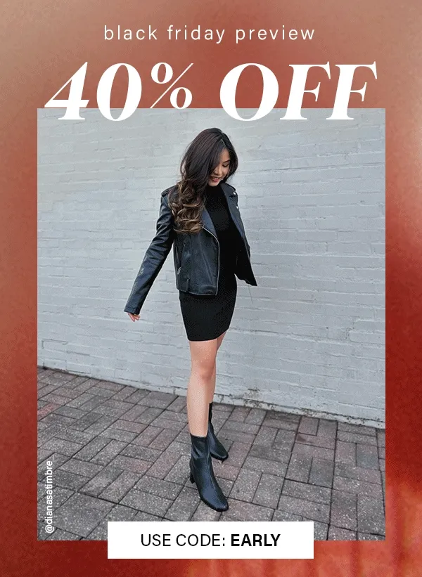 Black Friday Preview 40% Off - VIABLE, HUSH, COBRA, LANDO