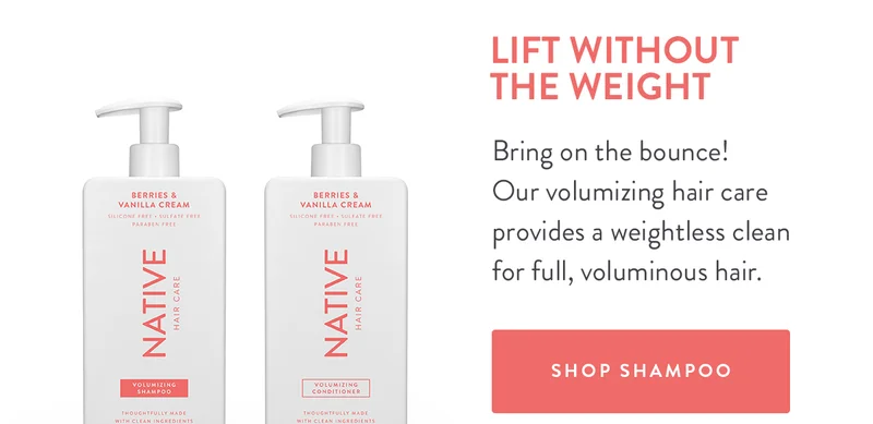LIFT WITHOUT THE WEIGHT | Bring on the bounce! Our volumizing hair care provides a weightless clean for full, voluminous hair. | SHOP SHAMPOO