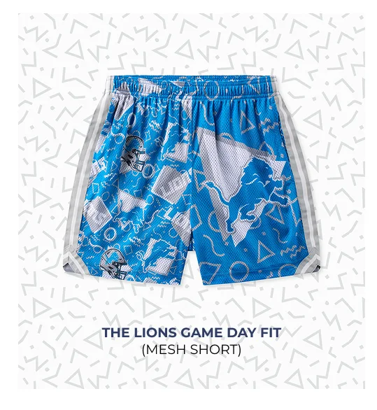 Mesh Short: The Lions Game Day Fit