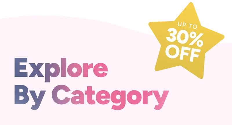 Explore By Category – Up to 30% off