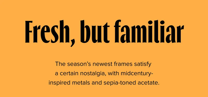 Fresh, but familiar