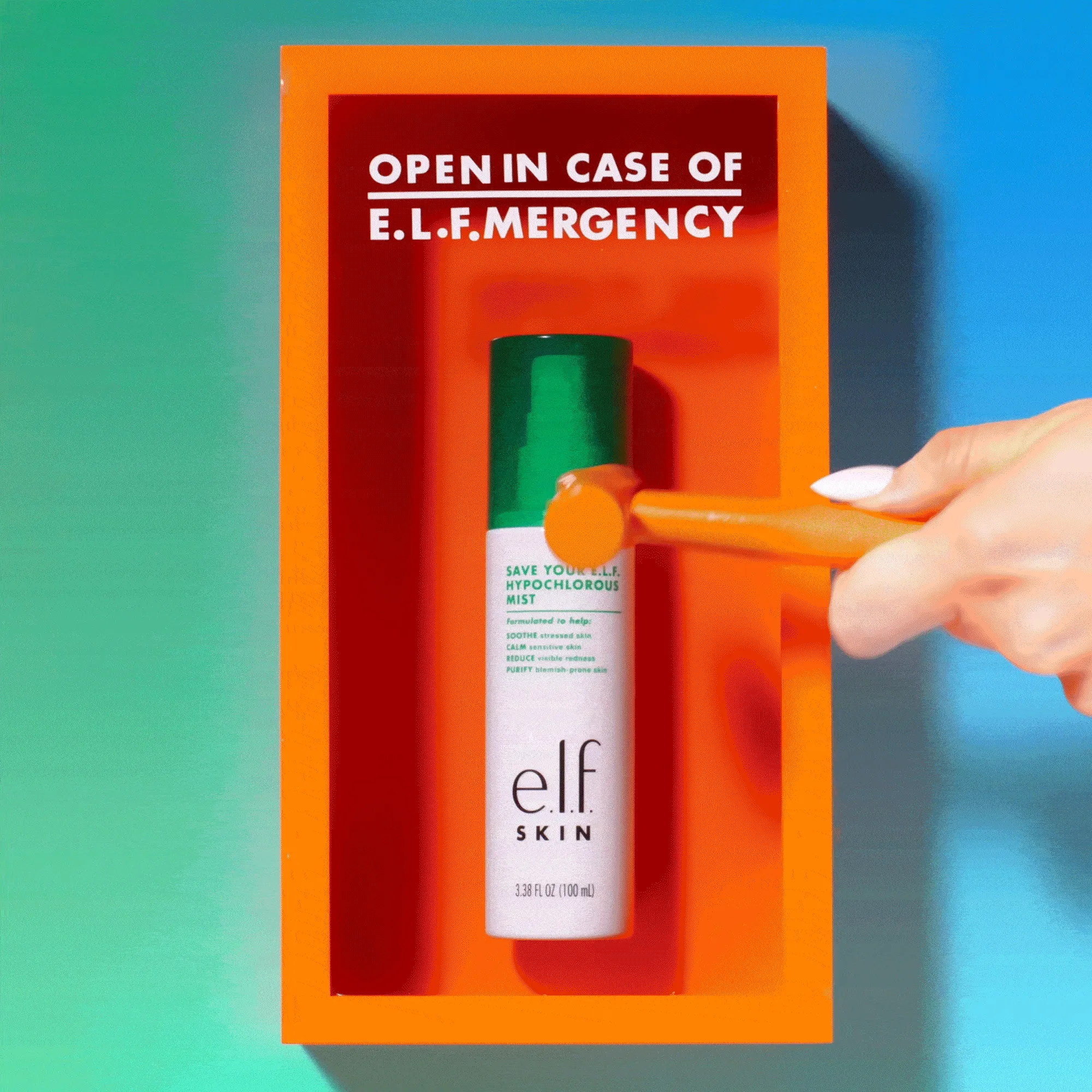 open in case of e.l.f.mergency