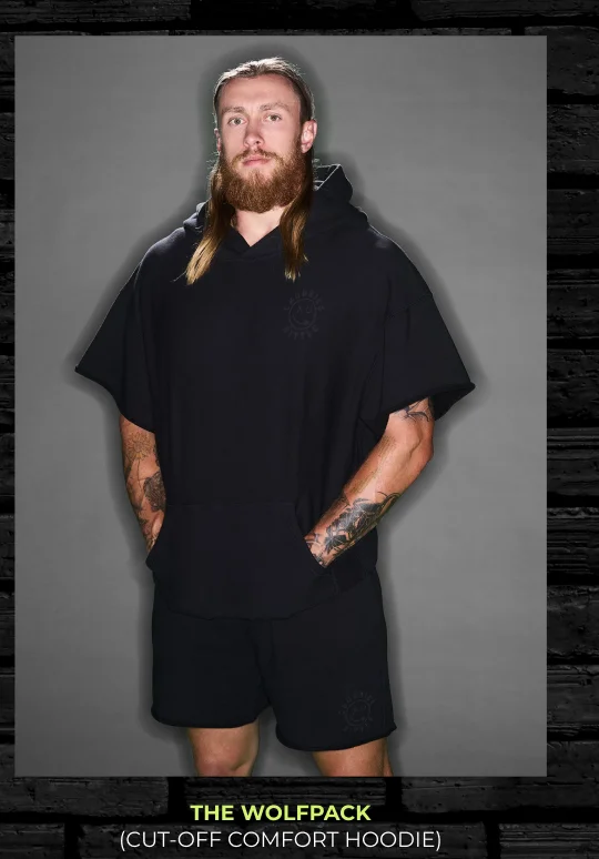 Cut-Off Comfort Hoodie: The Wolfpack