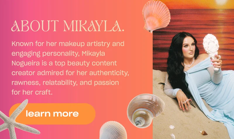 About Mikayla. Known for her makeup artistry and engaging personality, Mikayla Nogueira is a top beauty content creator admired for her authenticity, rawness, relatability, and passion for her craft. Learn more.