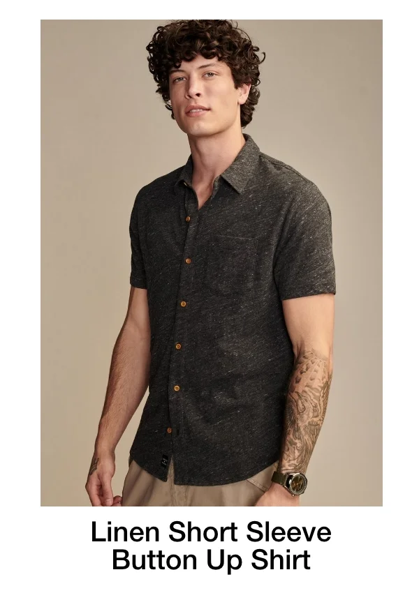 Linen Short Sleeve Button Up Shirt
