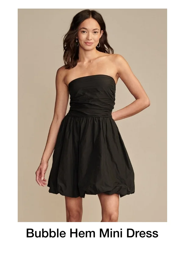 Bubble Hem Mini Dress