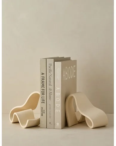 Fettu Bookends (Set of 2) by SIN - Bone