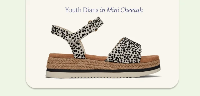 Youth Diana Mini Cheetah Kids Shoe