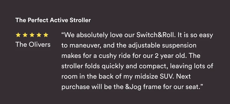 The Perfect Active Stroller