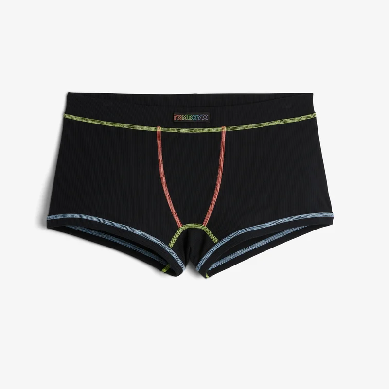 Image of Bamboo Rib Boy Shorts - Stitched With Love