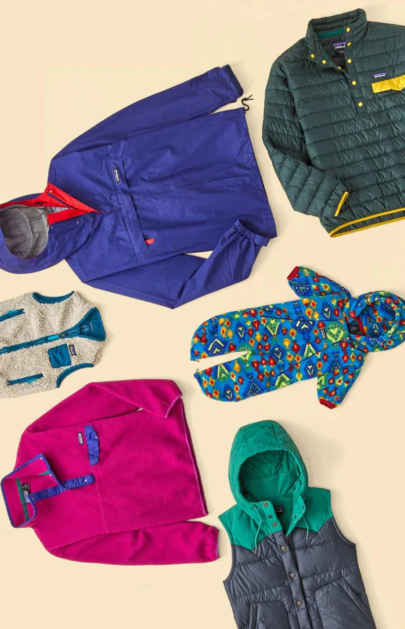 An assortment of Worn Wear garments.