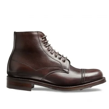 Jess Capped Derby Boot in Chicago Tan Chromexcel Leather