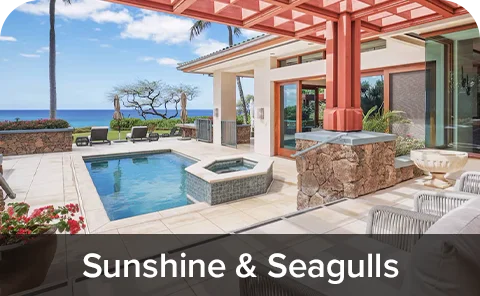 Get away for rest and relaxation that includes plenty of sun with breathtaking ocean views.
