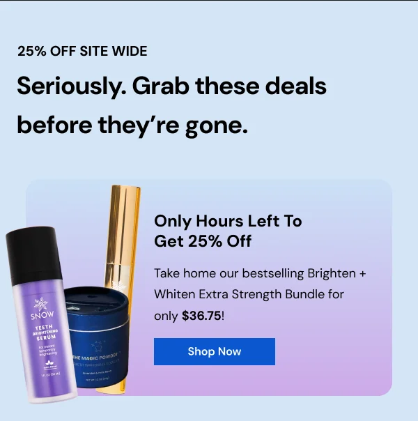 Only Hours Left To Get 25% Off