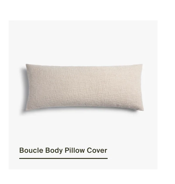 Shop Boucle Body Pillow Cover