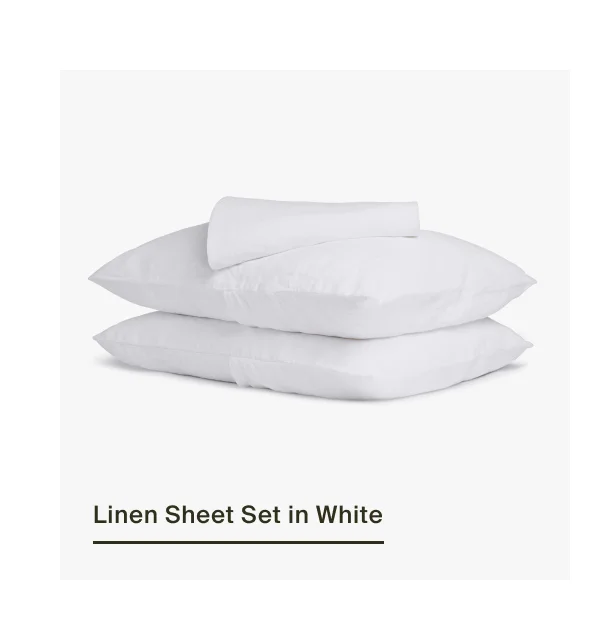 Shop Linen Sheet Set in White