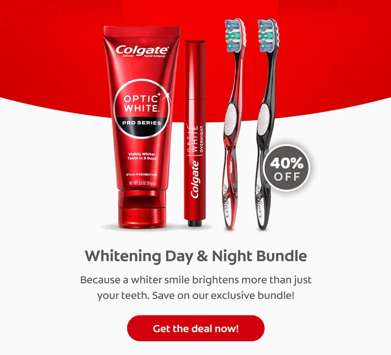 Whitening Day & Night Bundle  Because a whiter smile brightens more than just your teeth. Save on our exclusive bundle! Get the deal now!