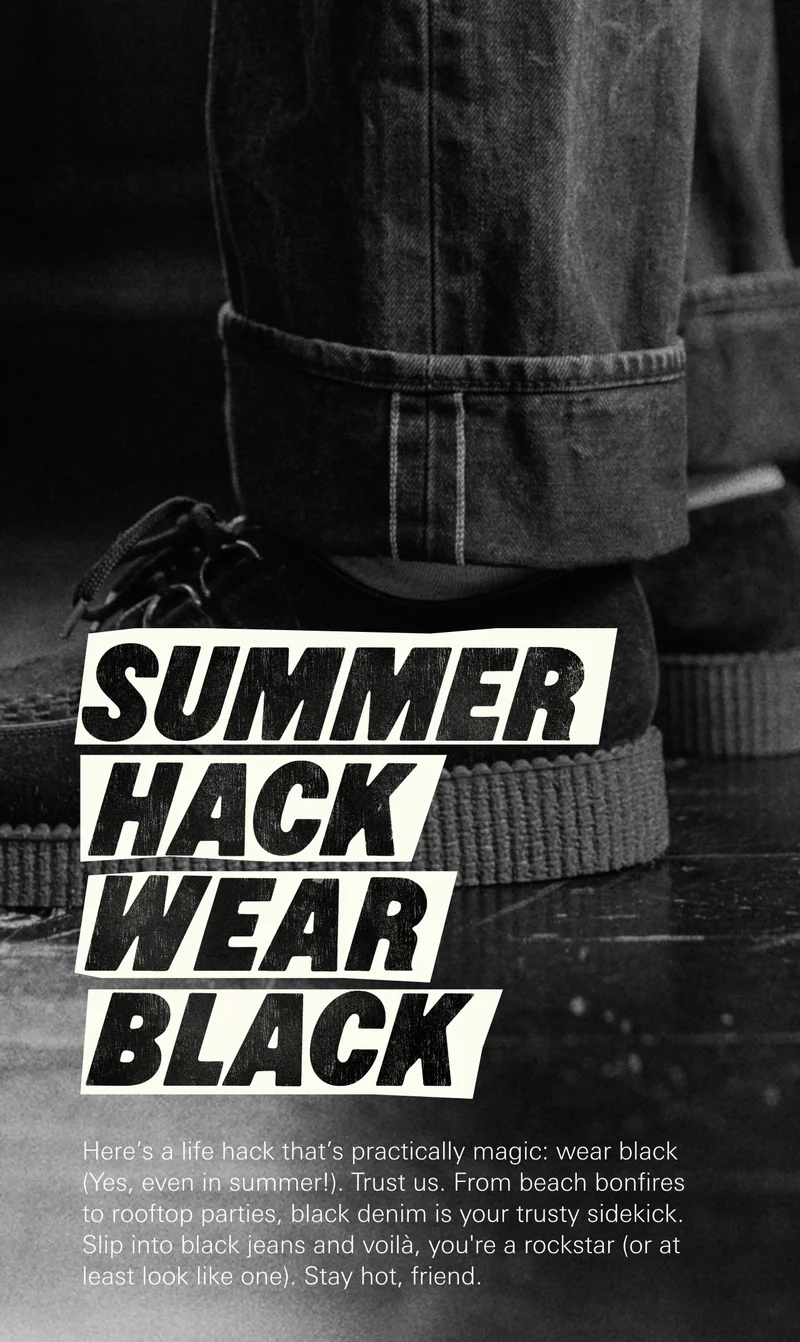 Summer hack wear black