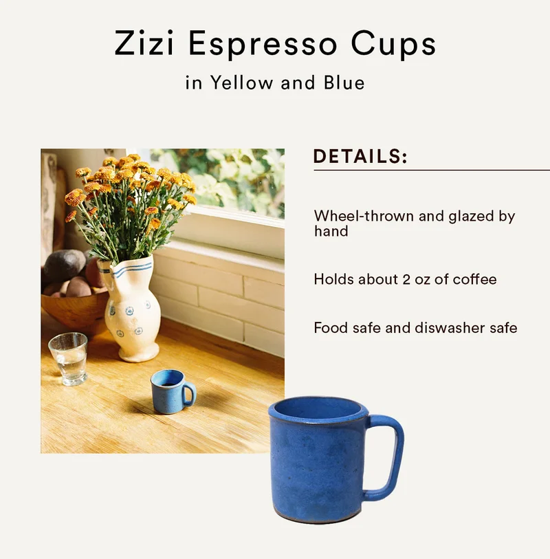 Zizi Espresso Cups in Blue