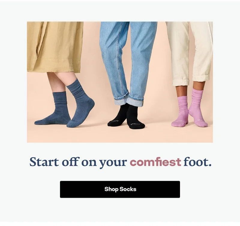 Start off on your comfiest foot. Shop Socks