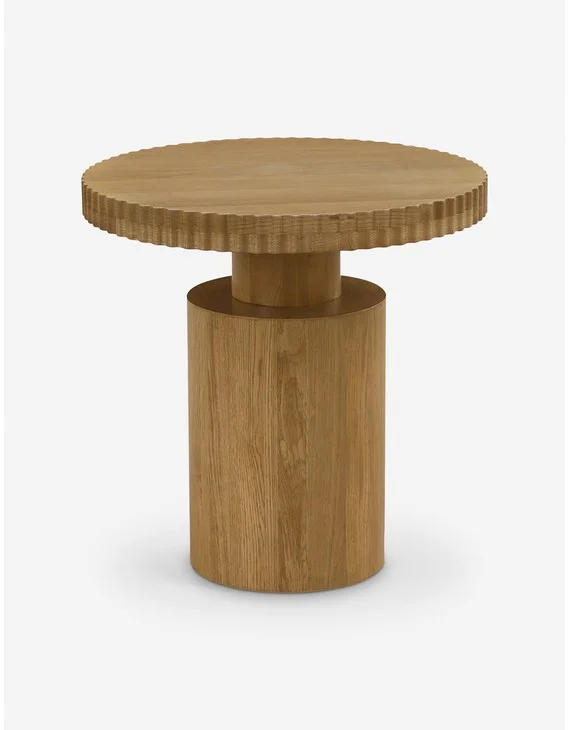 Aliso Round Side Table - Natural