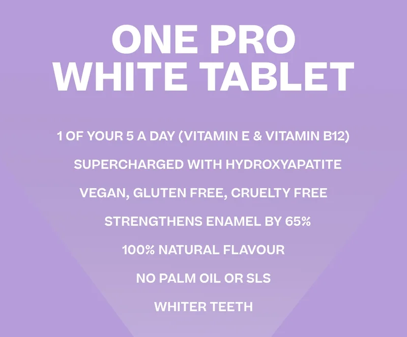 One pro white tablet