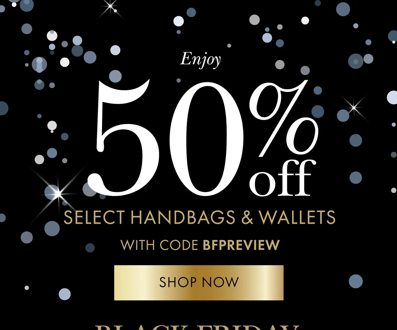Enjoy 50% off select handbags & wallets