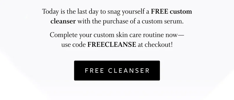 Get your free cleanser