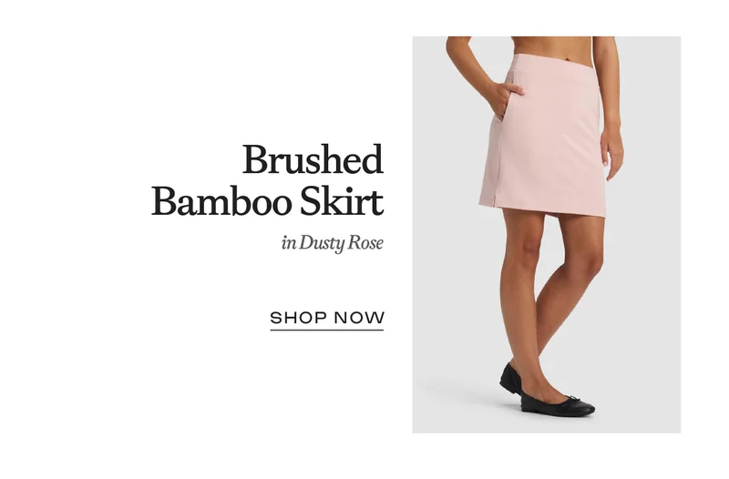 Brushed Bamboo Skirt - Shop Now Brushed Bamboo Skirt - Shop Now