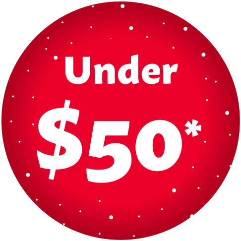 Under $50*