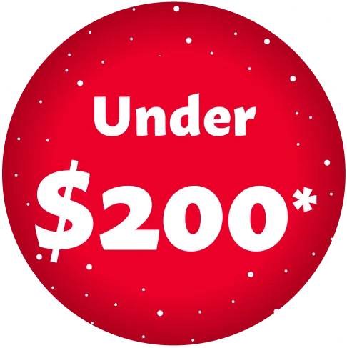 Under $200*