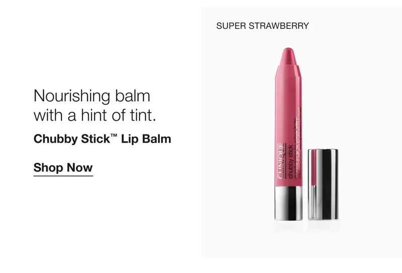 SUPER STRAWBERRY | Nourishing balm with a hint of tint. Chubby Stick™ Lip Balm | Shop Now