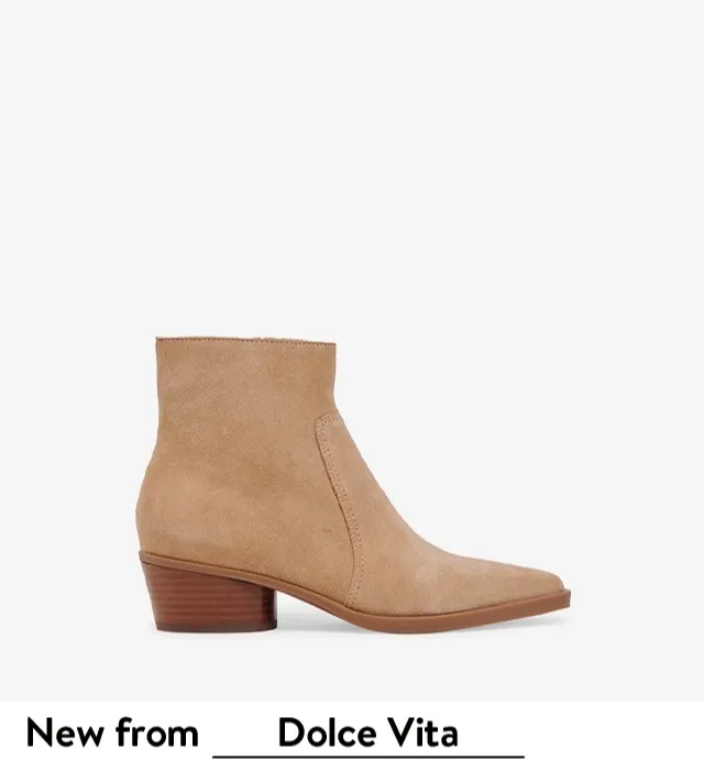 Neutral boots from Dolce Vita, Vince Camuto, Steve Madden and Marc Fisher LTD.