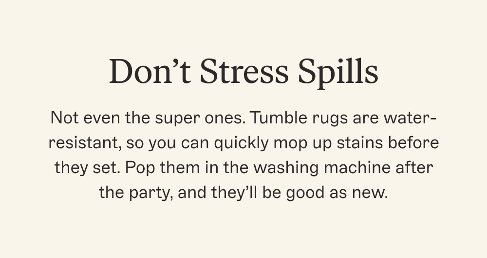 Don’t Stress Spills