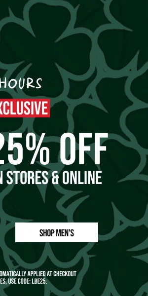 Extra 25% off Shop Men's