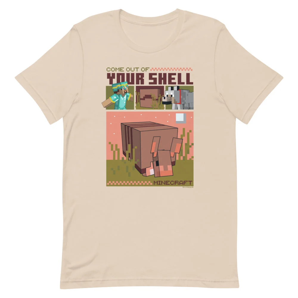 Image of Minecraft Come Out Of Your Shell Adult T-Shirt