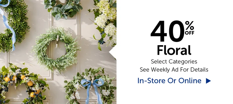 40% Off Floral - Select Categories