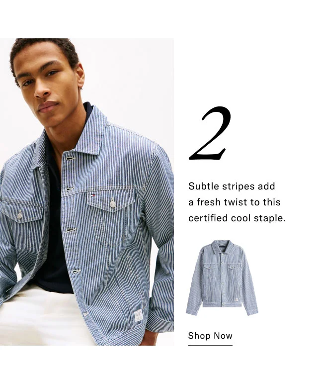 2 Subtle stripes add a fresh twist to this certified cool staple. Shop Now