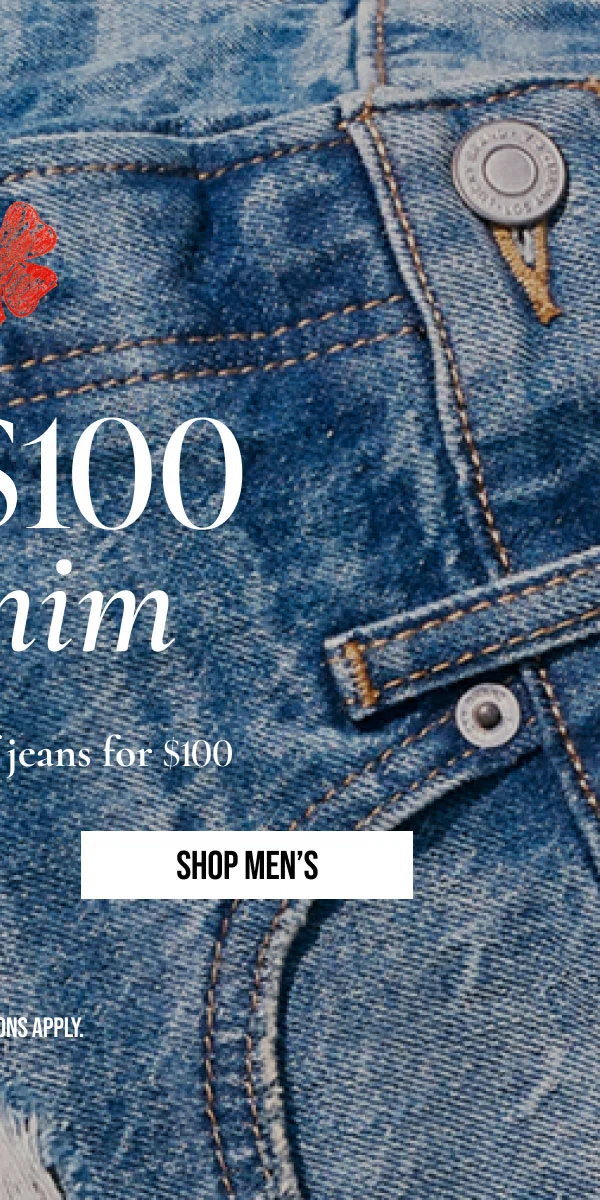 SHOP MEN'S | *EXCLUSIONS APPLY.