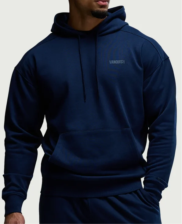 Vanquish Essential Navy Pullover Hoodie